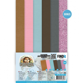 Linen Cardstock Pack - Berries Beauties - Groundhog - 4K BB-4K-10045
