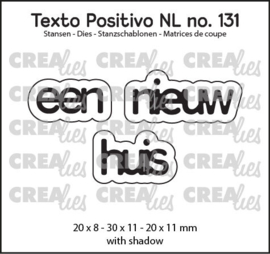 Texto Positivo stansen no. 131, een nieuw huis Crealies POSNL131