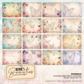 Paperpack - Berries Beauties - Butterflies - A4  BBPPA410012