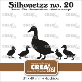 Silhouetzz stansen no. 20, Eendjes op een rij