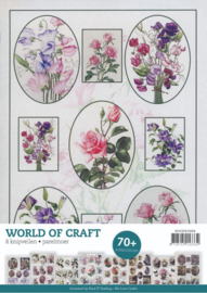 Die-cut sheets book Pearlescent - WOC - Flowers and Animals 3 WOCKB10004 ( 8 vellen)