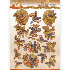 3D Knipvel - Yvonne Creations - Fabulous Fall - Fall Birds  CD11156