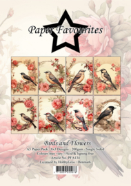 Paper Favourites A5 Birds and Flowers pfa134