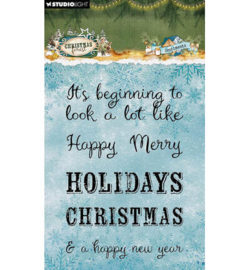 SL-CF-STAMP954 - StudioLight Clear Stamps – Sentiments Christmas Forest nr. 954