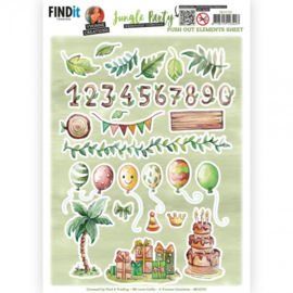 Push Out - Yvonne Creations - Jungle Party - Small Elements - A  SB10741