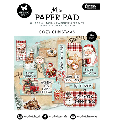 SL-ES-DPP326 - Mini Paper Pad Cozy Christmas Essentials nr.326