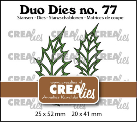 Duo Dies no. 77, Blaadjes 22 Open Hulstblaadjes Crealies CLDD77