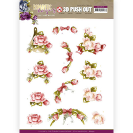 3D Push Out - Precious Marieke - Romantic Roses - Pink Rose  SB10515