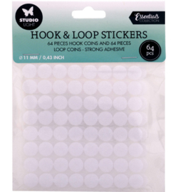 SL-ES-HLOOP01 - HOOK & LOOP stickers Round Essential Tools nr.01 (	64pcs / ø 11mm)