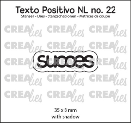 Texto Positivo stansen no. 22, succes Crealies POSNL22