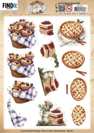 3D Pushout Sheet - Berries Beauties - Homestead Bakery - Bake Bites SB11107