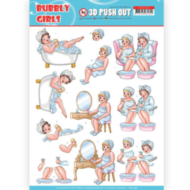 3D Pushout - Yvonne Creations- Bubbly Girls - Bubbly Bath  SB10346