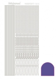 Hobbydots sticker - Mirror - Purple  nr.3