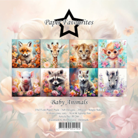 Paper Favourites 15x15 cm Baby Animals 91986/pf286