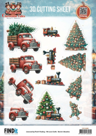 3D Cutting Sheet - Berries Beauties - Victorian Christmas Tales - Underneath The Christmas Tree  CD12488