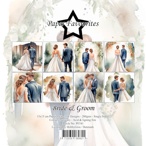 Paper Favourites 15x15 cm Bride & Groom PF541