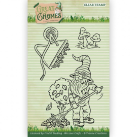 Clear Stamps - Yvonne Creations - Great Gnomes - Gardening Gnome  YCCS10082