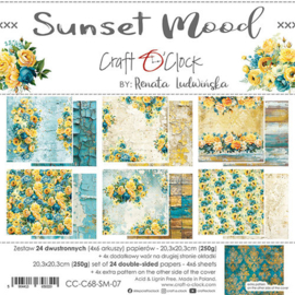 Craft O Clock Paper Pack 20x20 cm Sunset Mood CC-C68-SM-07