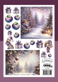 Knipvel Kerst D Crealies CLSVP028