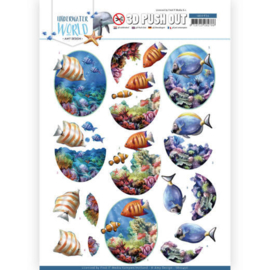 3D Push Out - Amy Design - Underwater World - Saltwater Fish  SB10456