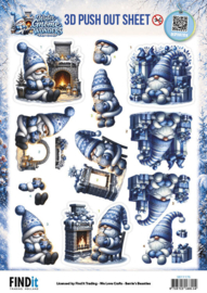 3D Pushout Sheet - Berries Beauties - Winter Gnome Wonders - Winter Comforts SB11175