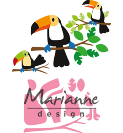 COL1457 - Marianne Design Collectable Eline's toucan  10 pcs; 83 x 73 mm