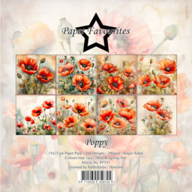 Paper Favourites 15x15 cm Poppy PF533