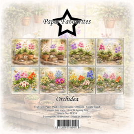 Paper Favourites 15x15 cm Orchidea PF574