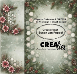 Designpapier Kerst A Crealies CLPZ025