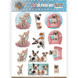 3D Pushout - Amy Design - Dog's Life - All kind of Dogs  SB10378