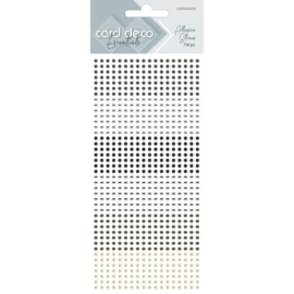 Card Deco Essentials - Adhesive Stones - Grey  CDEAS006