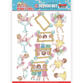 3D Pushout - Yvonne Creations - Bubbly Girls - Party - Let's have fun  SB10439