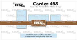 Cardzz stansen no. 493, 3x Tussenlaagje voor CLCZ462, CLCZ463 & CLCZ464