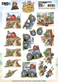3D Cutting Sheet - Yvonne Creations - Farm Friends - Farmyard CD12330