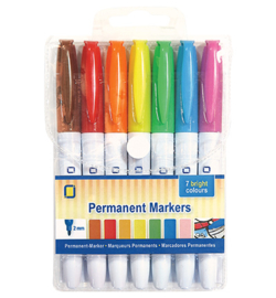 8.9020 - Permanent Markers 7pcs