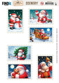 Berrie's Beauties - Scenery - Christmas Stamps 4 BBSC10153
