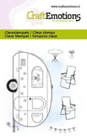CraftEmotions clearstamps 6x7cm - Caravan 5038