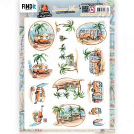 3D Push Out - Yvonne Creations - Summer Vibes - Camping  SB10736