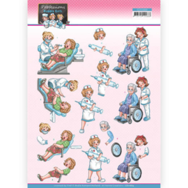 3D Cutting Sheet - Yvonne Creations - Bubbly Girls Professions - Nurse  CD11664