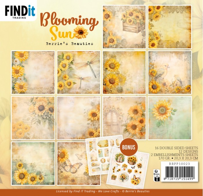 Paperpack - Berries Beauties - Blooming sun 20 x 20 cm BBPP10023