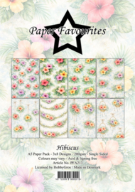 Paper Favourites A5 Hibiscus PFA213
