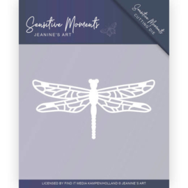 Dies - Jeanine's Art - Sensitive Moments - Dragonfly Omschrijving JAD10101. Formaat ca. 6,5 x 3,2 cm