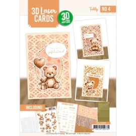 3D and Do - Laser Cards 4 - Teddy 3DLC10004