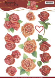 3D Knipvel - Jeanine's Art - Roses   CD11091