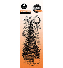 SL-GR-STAMP678 - Winter pine tree Grunge Collection nr.678