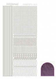 Hobbydots sticker - Mirror - Violet  nr.3