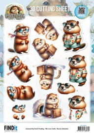 3D Cutting Sheet - Berries Beauties - Groundhog - Holiday Ready CD12541