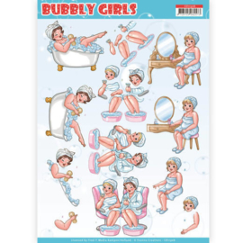 3D Knipvel - Yvonne Creations- Bubbly Girls - Bubbly Bath  CD11306