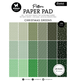 SL-ES-PPP208 - Paper Pad Christmas greens Essentials nr.208