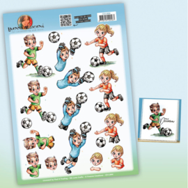 3D Cutting Sheet - Yvonne Creations - Soccer Players  CD11896